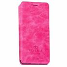 MOFI for  VINTAGE Huawei P10 Plus Crazy Horse Texture Horizontal Flip Leather Case with Card Slot & Holder (Magenta) - 1