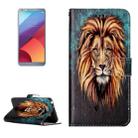 For LG G6 Gloss Oil Embossed Lion Pattern Horizontal Flip Leather Case with Holder & Card Slots & Wallet & Photo Frame - 1