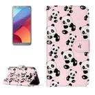 For LG G6 Gloss Oil Embossed Panda Pattern Horizontal Flip Leather Case with Holder & Card Slots & Wallet & Photo Frame - 1