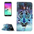 For LG K10 (2017) Gloss Oil Embossed Wolf Pattern Horizontal Flip Leather Case with Holder & Card Slots & Wallet & Photo Frame - 1
