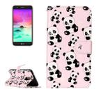 For LG K10 (2017) Gloss Oil Embossed Panda Pattern Horizontal Flip Leather Case with Holder & Card Slots & Wallet & Photo Frame - 1