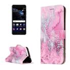 For Huawei  P10 Pink Seawater Pattern Horizontal Flip Leather Protective Case with Holder & Card Slots & Wallet - 1