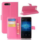 For Blackview P6 Litchi Texture Horizontal Flip Leather Case with Holder & Card Slots & Wallet(Magenta) - 1