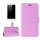 For Huawei  Enjoy 7 Plus / Y7 Prime Litchi Texture Horizontal Flip Leather Case with Holder & Card Slots & Wallet (Purple) - 1