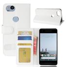 For Google Pixel 2 Crazy Horse Texture Horizontal Flip Leather Case with Holder & Card Slots & Wallet & Photo Frame (White) - 1