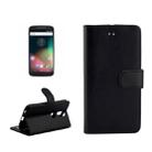 For Motorola Moto G (4rd gen) Crazy Horse Texture Horizontal Flip Magnetic Snap Leather Case with Adjustable Holder & Card Slots & Photo Frame & Wallet(Black) - 1