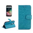 For Motorola Moto G (4rd gen) Crazy Horse Texture Horizontal Flip Magnetic Snap Leather Case with Adjustable Holder & Card Slots & Photo Frame & Wallet(Blue) - 1