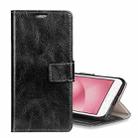 For Asus  ZenFone 4 Max ZC520KL Retro Crazy Horse Texture Horizontal Flip Leather Case with Holder & Card Slots & Wallet & Photo Frame(Black) - 1