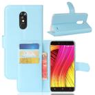 Blackview for A10 (MPH1904) Litchi Texture Horizontal Flip Leather Case with Holder & Card Slots & Wallet(Blue) - 1