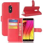 Blackview for A10 (MPH1904) Litchi Texture Horizontal Flip Leather Case with Holder & Card Slots & Wallet(Red) - 1