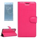 For Sony Xperia XZs & XZ Litchi Texture Horizontal Flip Leather Case with Magnetic Buckle & Holder & Card Slots & Wallet(Magenta) - 1