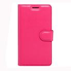 For Sony Xperia XZs & XZ Litchi Texture Horizontal Flip Leather Case with Magnetic Buckle & Holder & Card Slots & Wallet(Magenta) - 2