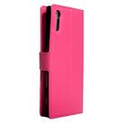 For Sony Xperia XZs & XZ Litchi Texture Horizontal Flip Leather Case with Magnetic Buckle & Holder & Card Slots & Wallet(Magenta) - 3