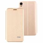 MOFI For Asus Zenfone Live ZB501KL PU Five-pointed Star Pattern Horizontal Flip Leather Case With Holder (Gold) - 1