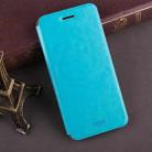 MOFI for  Huawei Maimang 6 Crazy Horse Texture Horizontal Flip Shockproof Protective Leather Case with Holder (Blue) - 1