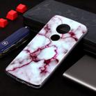 Marble Pattern Soft TPU Case For Motorola Moto E5 Plus(Red) - 1