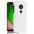 Shockproof Crocodile Texture PC + PU Case for Motorola Moto G7 Play (White) - 1