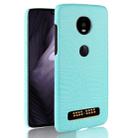 Shockproof Crocodile Texture PC + PU Case for Motorola Moto Z4 Play (Green) - 1