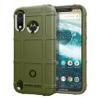 Shockproof Protector Cover Full Coverage Silicone Case for Motorola Moto P40 Play (Army Green) - 1