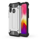 Magic Armor TPU + PC Combination Case for Motorola Moto P40 Play (Silver) - 1