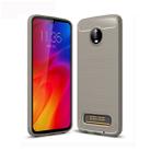 Brushed Texture Carbon Fiber TPU Case for Motorola Moto Z4 Play (Grey) - 1