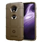 Full Coverage Shockproof TPU Case for Motorola Moto Z4 Play (Brown) - 1