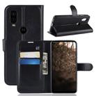 Litchi Texture Horizontal Flip Leather Case for MOTO P40, with Wallet & Holder & Card Slots (Black) - 1