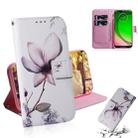 Magnolia Flower Pattern Coloured Drawing Horizontal Flip Leather Case for Motorola Moto G7 Play, with Holder & Card Slots & Wallet - 1