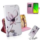 Magnolia Flower Pattern Coloured Drawing Horizontal Flip Leather Case for Motorola Moto G7 Power, with Holder & Card Slots & Wallet - 1