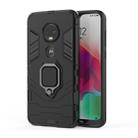 PC + TPU Shockproof Protective Case for Motorola Moto G7, with Magnetic Ring Holder (Black) - 1