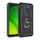 Armor Shockproof TPU + PC Protective Case for Motorola Moto G7 Power, with 360 Degree Rotation Holder (Black) - 1