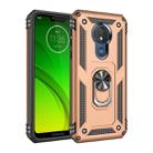 Armor Shockproof TPU + PC Protective Case for Motorola Moto G7 Power, with 360 Degree Rotation Holder (Gold) - 1