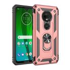 Armor Shockproof TPU + PC Protective Case for Motorola Moto G7, with 360 Degree Rotation Holder (Rose Gold) - 1