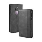 Magnetic Buckle Retro Texture Horizontal Flip Leather Case for Motorola Moto G7 Power (EU Version), with Holder & Card Slots & Wallet (Black) - 1