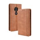 Magnetic Buckle Retro Texture Horizontal Flip Leather Case for Motorola Moto G7 Play (US Version), with Holder & Card Slots & Wallet (Brown) - 1