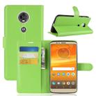 Litchi Texture Horizontal Flip Leather Case for Motorola Moto E5 Plus (Brazil / EU Version), with Wallet & Holder & Card Slots (Green) - 1