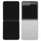 For Samsung Galaxy Z Flip6 Black Screen Non-Working Fake Dummy Display Model (Silver) - 2