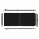 For Samsung Galaxy Z Flip6 Black Screen Non-Working Fake Dummy Display Model (Silver) - 3