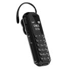 AEKU KK2 Mini Mobile Phone, Hands Free Bluetooth Dialer Headphone, 0.66 inch, MTK6261DA, 18 Keys, MP3, GSM, Anti-lost(Black) - 1