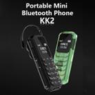 AEKU KK2 Mini Mobile Phone, Hands Free Bluetooth Dialer Headphone, 0.66 inch, MTK6261DA, 18 Keys, MP3, GSM, Anti-lost(Black) - 10