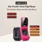 LONG-CZ J9 Mini Flip Style Mobile Phone, 0.66 inch, 18 Keys, Support Bluetooth, FM, SOS, Anti-lost, Magic Sound, Auto Answering, GSM, Single SIM(Gold) - 32
