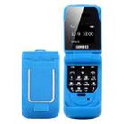 LONG-CZ J9 Mini Flip Style Mobile Phone, 0.66 inch, 18 Keys, Support Bluetooth, FM, SOS, Anti-lost, Magic Sound, Auto Answering, GSM, Single SIM(Blue) - 1