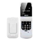 LONG-CZ J9 Mini Flip Style Mobile Phone, 0.66 inch, 18 Keys, Support Bluetooth, FM, SOS, Anti-lost, Magic Sound, Auto Answering, GSM, Single SIM(White) - 1