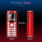 Satrend K8 Mini Mobile Phone, 1.0 inch, Hands Free Bluetooth Dialer Headphone, MP3 Music, Dual SIM, Network: 2G(Red) - 13