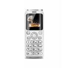 Satrend K8 Mini Mobile Phone, 1.0 inch, Hands Free Bluetooth Dialer Headphone, MP3 Music, Dual SIM, Network: 2G(White) - 1