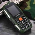 HAIYU H1 1.8 inch Triple Proofing Elder Phone, Waterproof Shockproof Dustproof,  2800mAh Battery, 21 Keys, LED Flashlight, FM, Dual SIM(Green) - 2