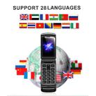 ULCOOL F1 Super Mini Flip Phone, 1.08 inch, MTK6261D, Support Bluetooth,  Anti-lost, GSM(Blue) - 5