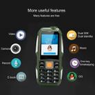L9 Triple Proofing Elder Phone, Waterproof Shockproof Dustproof, 3800mAh Battery, 1.8 inch, 21 Keys, LED Flashlight, FM, Dual SIM(Green) - 8