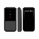 UNIWA F2720 Flip Phone, 1.77 inch, SC6531E, Support Bluetooth, FM, GSM, Dual SIM(Black) - 1