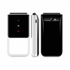 UNIWA F2720 Flip Phone, 1.77 inch, SC6531E, Support Bluetooth, FM, GSM, Dual SIM(White) - 1